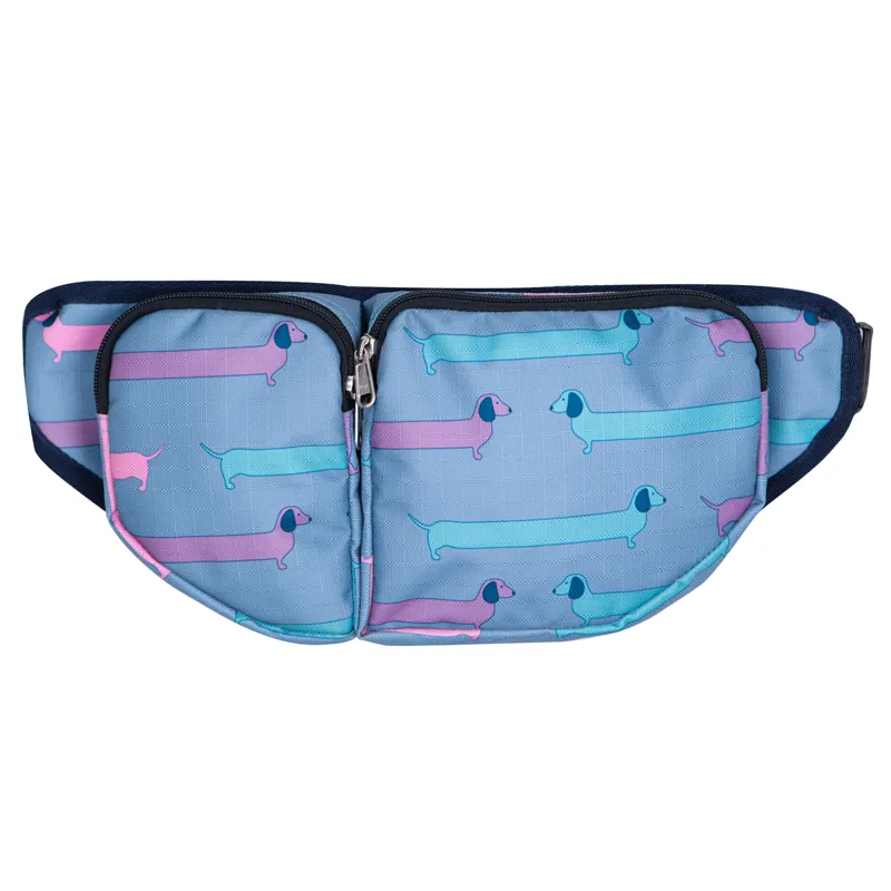 Hy Equestrian Dorris The Dachshund Bum Bag - Riviera/Navy